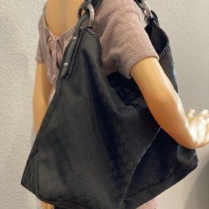 Gucci XL Horsebit Black Hobo CLEAN!